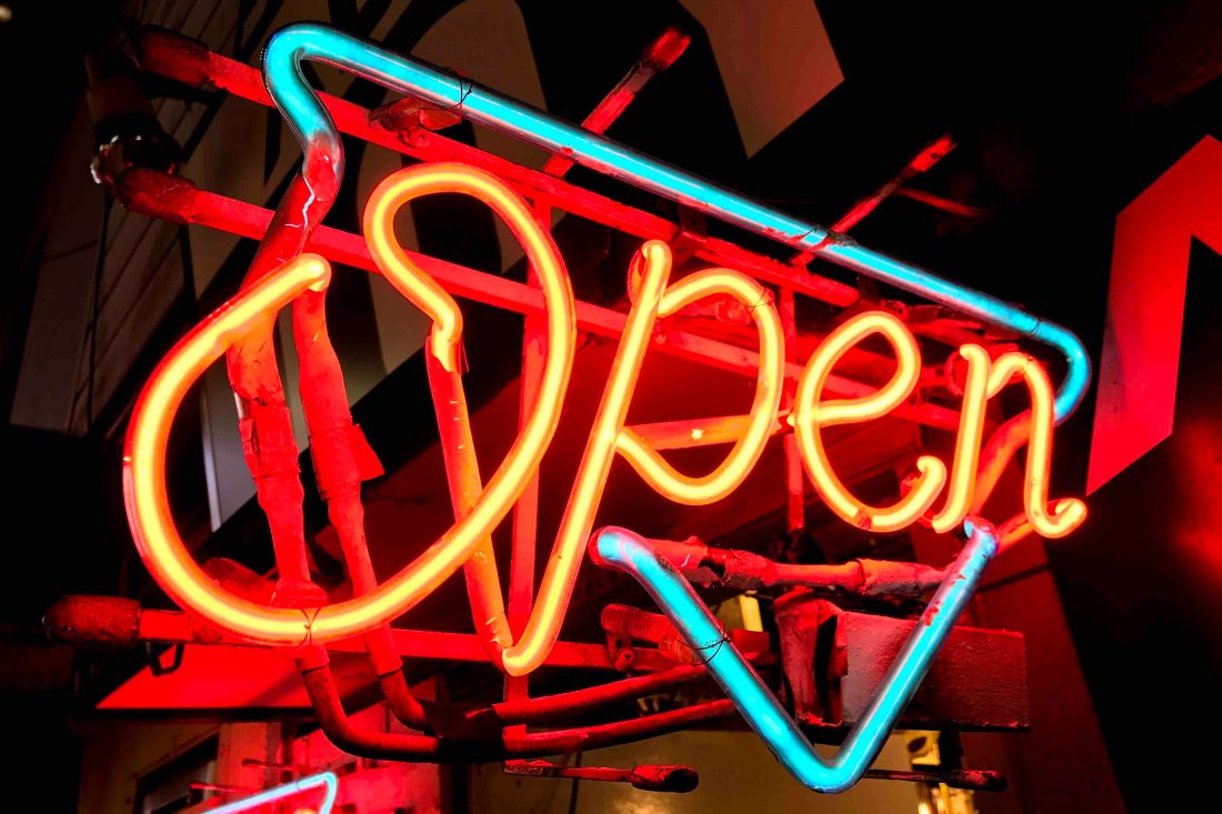 Free photo of Open Neon Sign