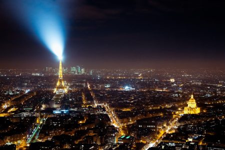 City of Paris at Night Free Stock Photo