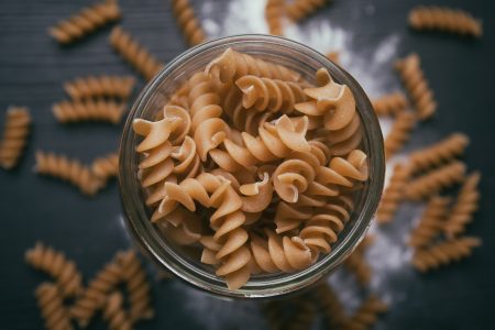 Pasta in Glass Free Stock Photo