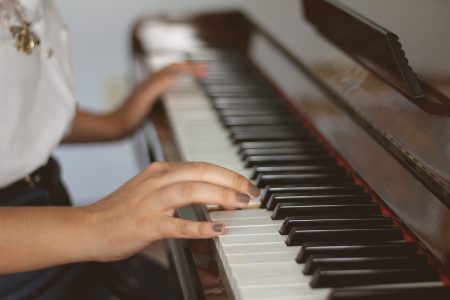 Person Playing Piano Free Stock Photo