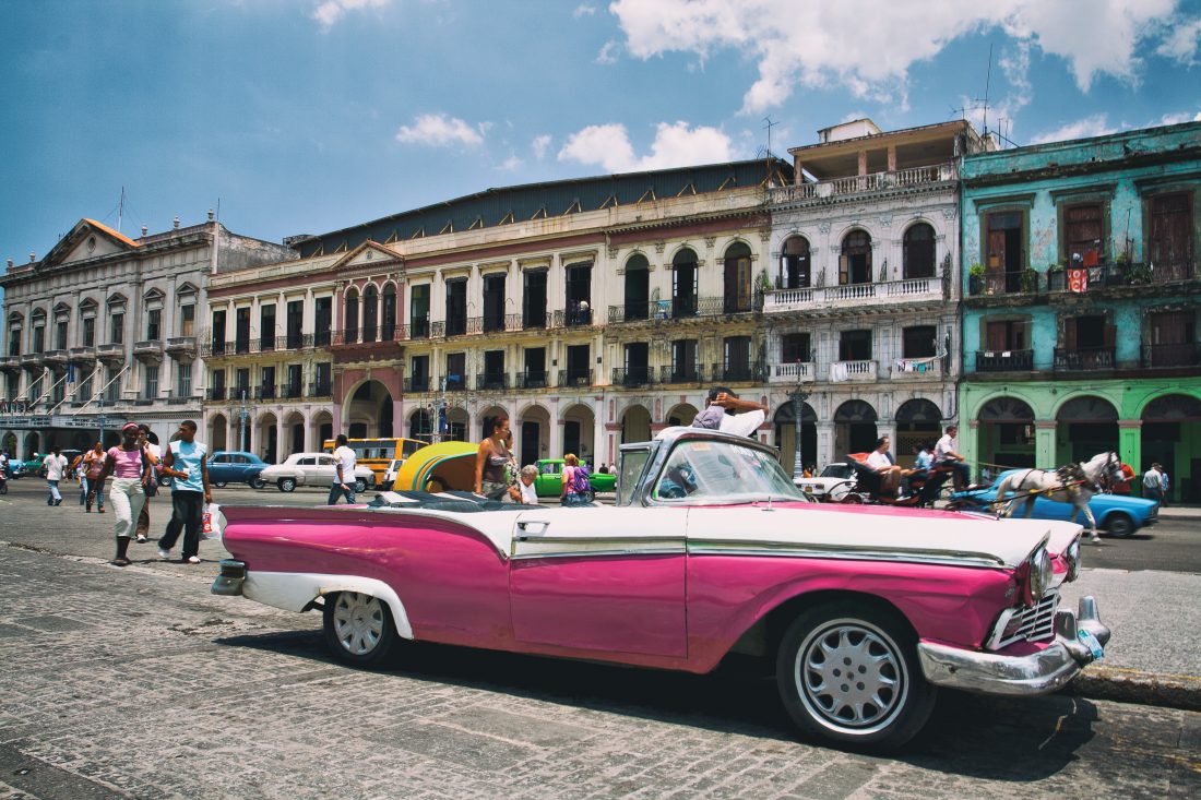 Free photo of Pink Cadillac, Cuba