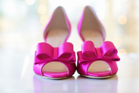 Pink Wedding Shoes Free Stock Photo