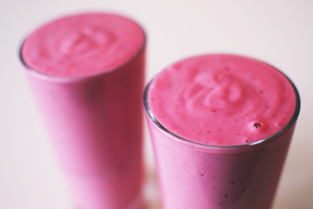 Free photo of Pink Smoothies