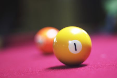 Pool Ball on Table Free Stock Photo