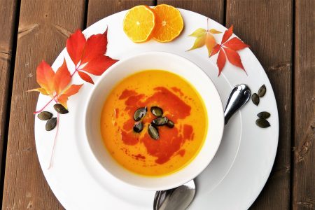 Autumn Pumpkin Soup Free Stock Photo
