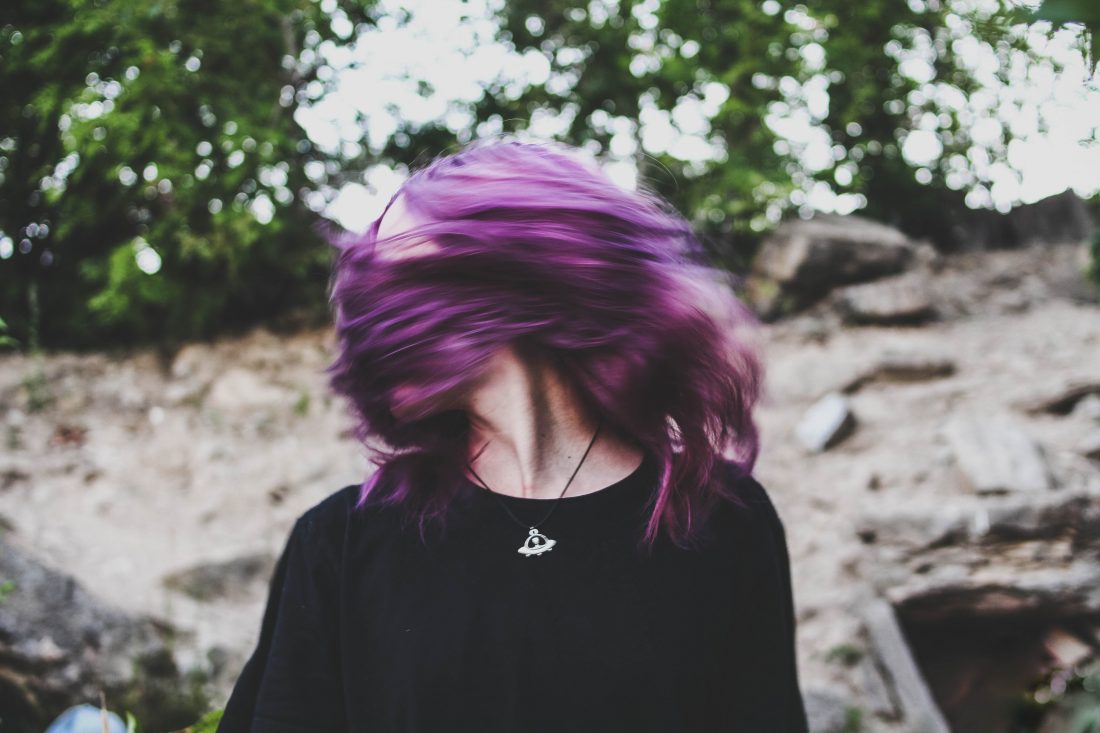 Free photo of Woman with Purple Hair