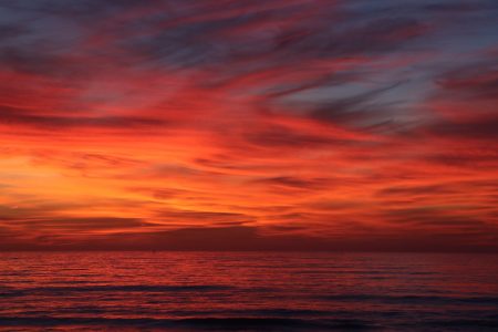 Red Sky Sunset Free Stock Photo