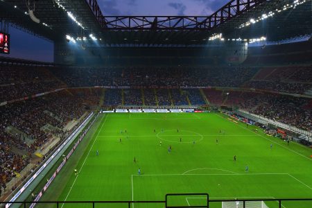 San Siro Stadium in Milan Free Stock Photo