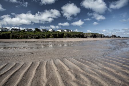 Sandy Beach, Cornwall Free Stock Photo