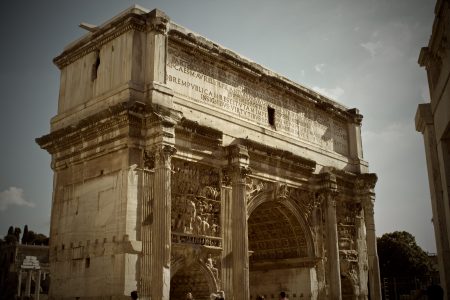 Arch Constantine Rome Free Stock Photo