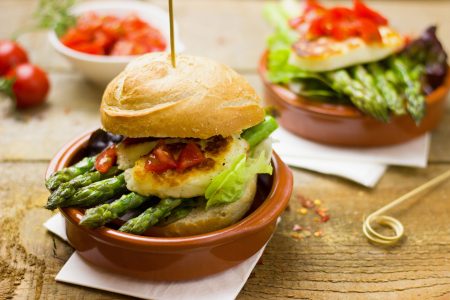 Healthy Vegetarian Burger Free Stock Photo