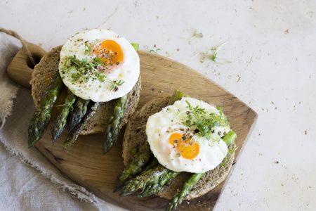 Asparagus Eggs Breakfast Free Stock Photo