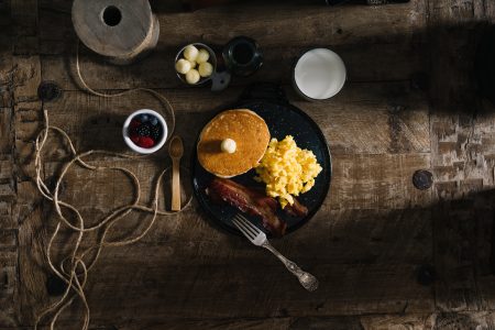 Bacon & Scrambled Egg Breakfast Free Stock Photo