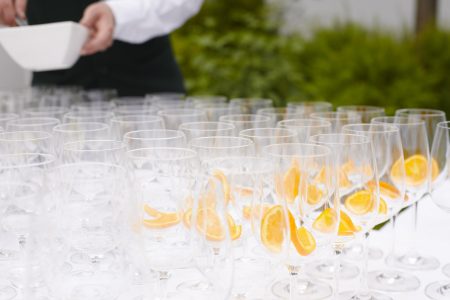Wine Glasses at Party Free Stock Photo