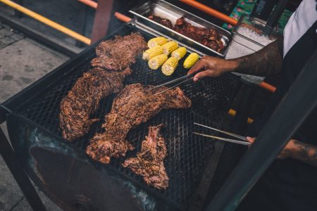 Steak on Barbecue Free Stock Photo