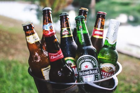 Cold Beers in Bucket Free Stock Photo