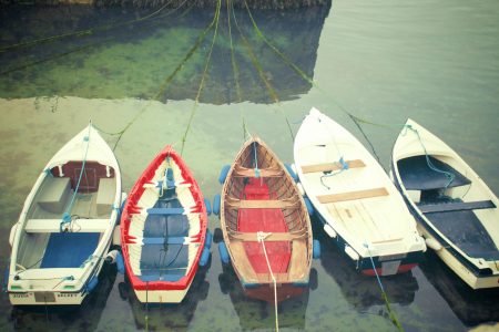 Boats Of Colour Free Stock Photo
