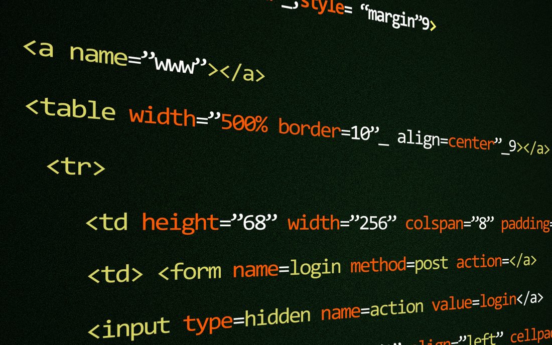 Free photo of HTML Code on Computer