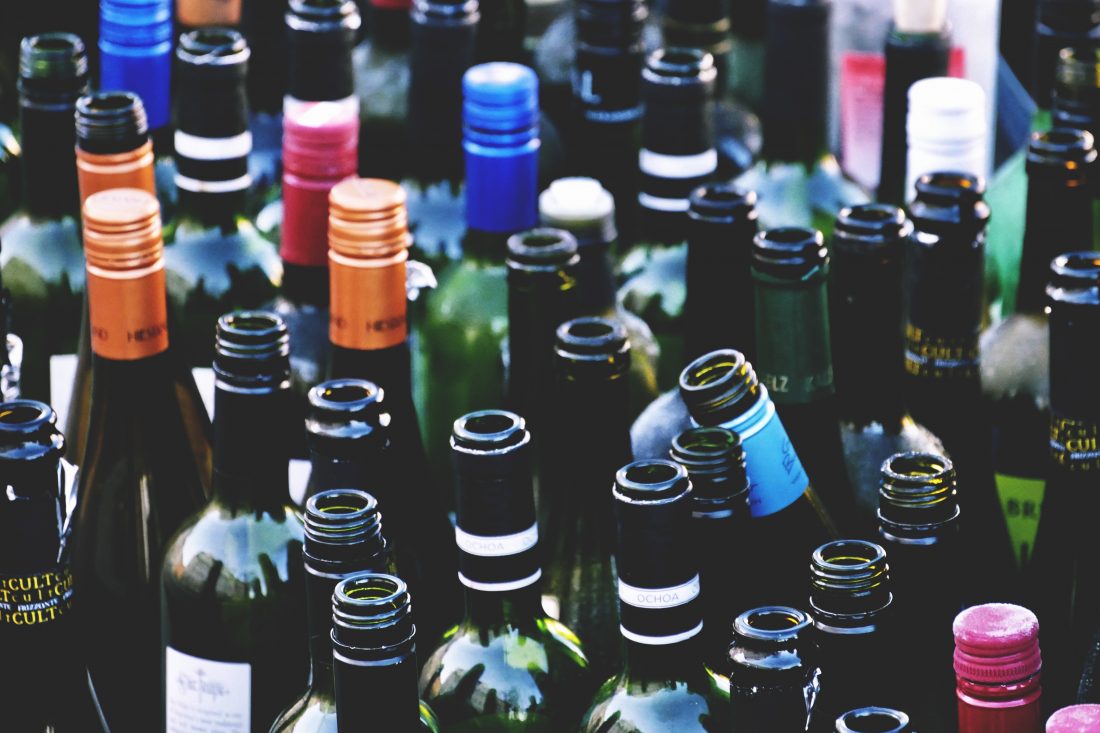 Free photo of Empty Wine Bottles