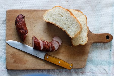 Bread & Sausages Free Stock Photo