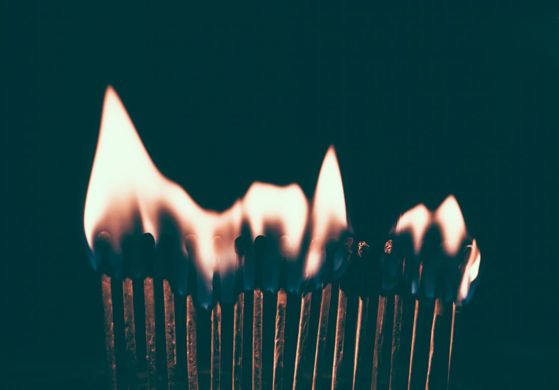 Free photo of Burning Matches