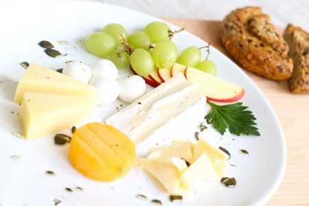 Cheese & Grapes Free Stock Photo