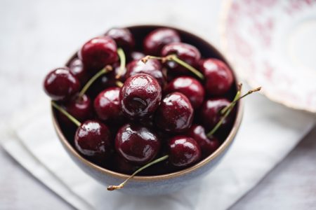 Bowl of Cherries Free Stock Photo