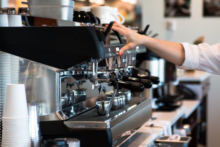 Coffee Machine in Cafe Free Stock Photo