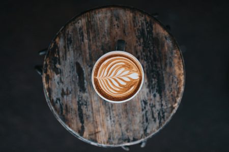 Coffee on Wood Table Free Stock Photo