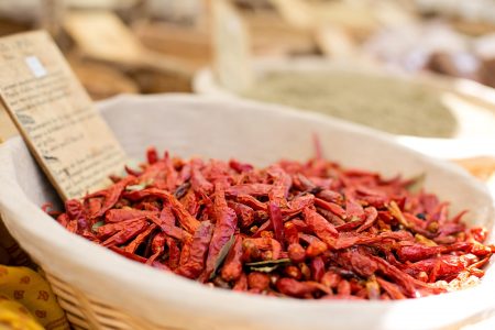 Dried Red Peppers Free Stock Photo