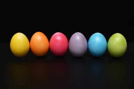 Easter Eggs Bright Free Stock Photo