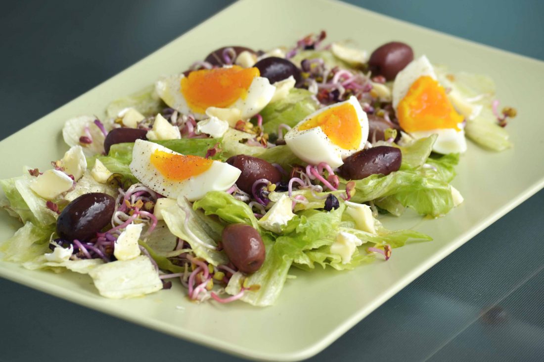 Free photo of Egg Olives Salad