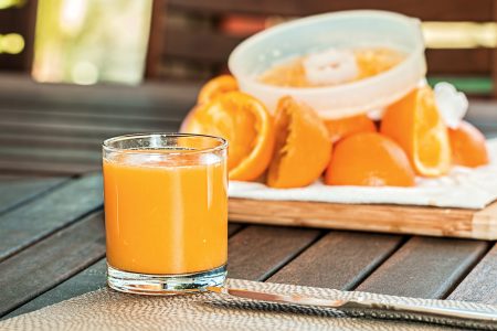 Orange Juice for Breakfast Free Stock Photo