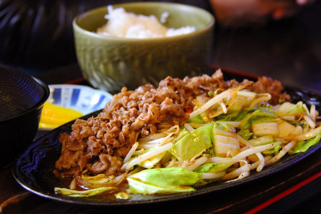 Free photo of Fried Beef & Rice