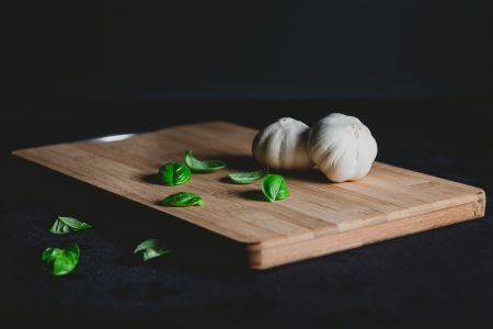 Garlic Herbs in Kitchen Free Stock Photo