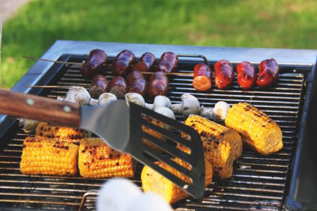 Corn on Barbecue Free Stock Photo