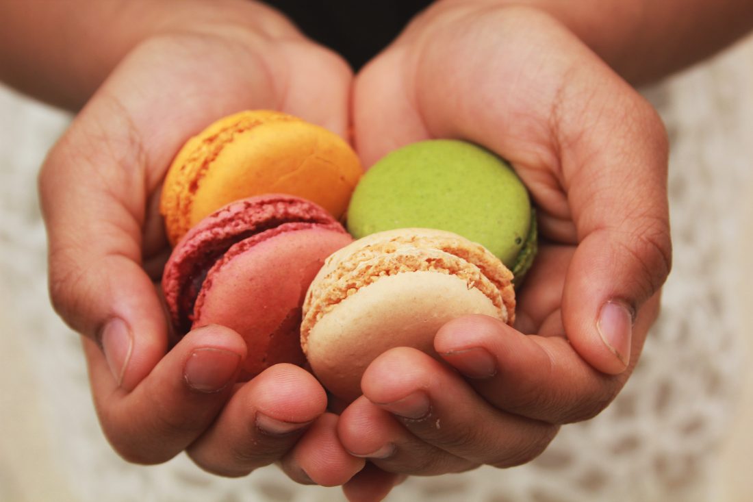 Free photo of H&s Holding Macarons