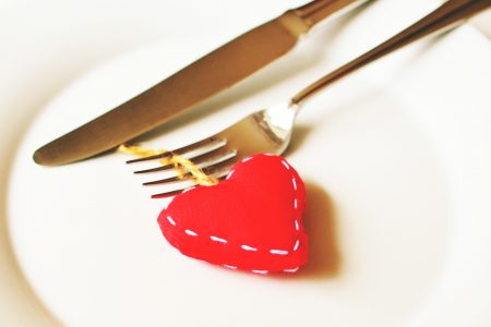 Love Heart Dinner Free Stock Photo