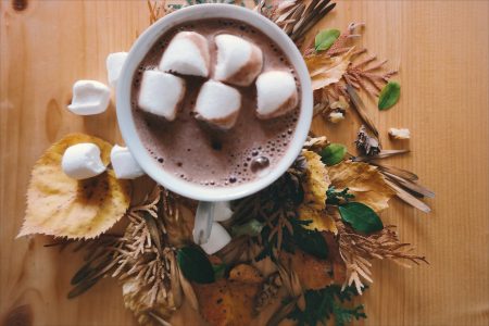Marshmallows in Hot Chocolate Drink Free Stock Photo