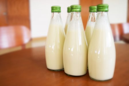 Milk Bottles Free Stock Photo