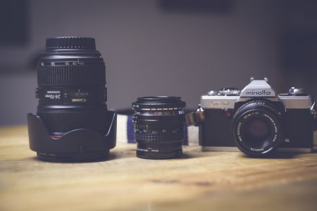 Camera Lens Collection Free Stock Photo
