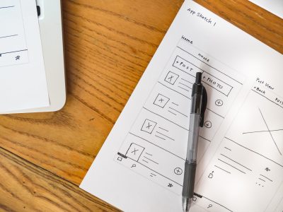 Mobile App Wireframe Free Stock Photo