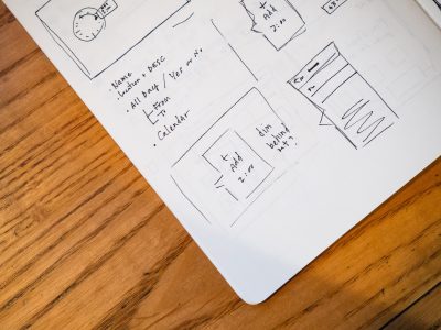 Notebook Wireframe Sketch Free Stock Photo
