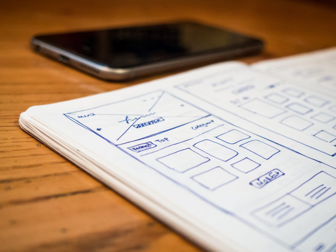 Free photo of Wireframe Website