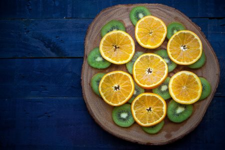 Oranges & Kiwifruits Free Stock Photo