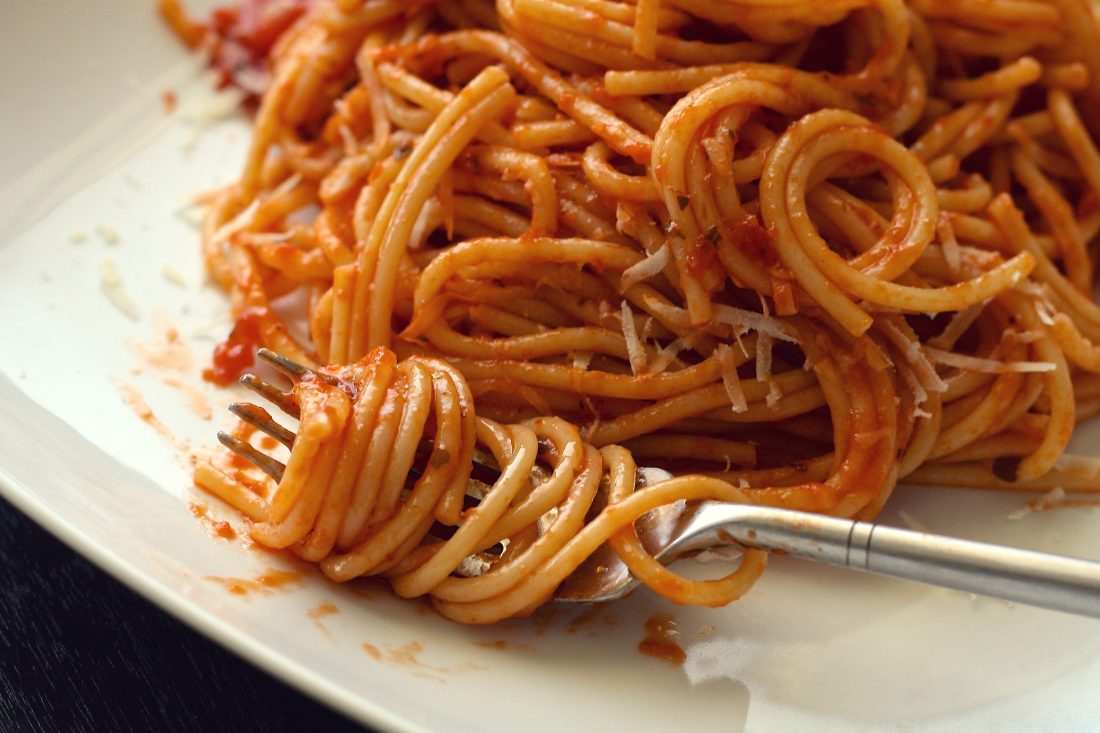 Free photo of Spaghetti Pasta Closeup