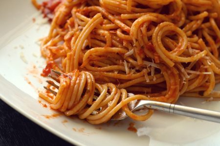 Spaghetti Pasta Closeup Free Stock Photo