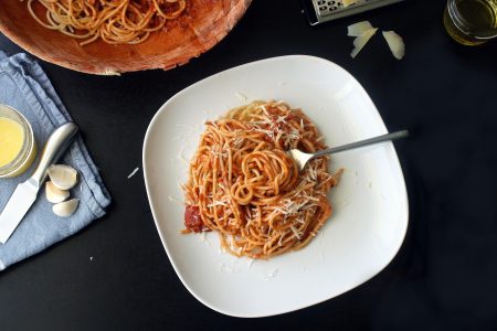 Italian Pasta Dinner Free Stock Photo