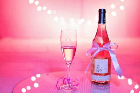 Pink Party Wine Free Stock Photo