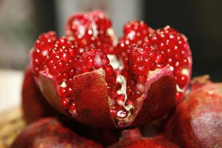 Pomegranate Open Free Stock Photo